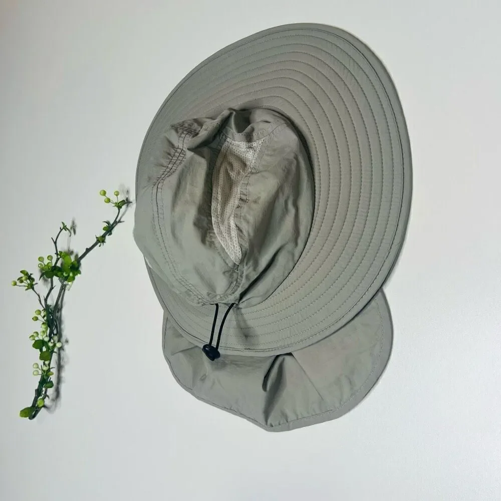 Home Prefer Polyester Safari Sunhat Flaps Gray